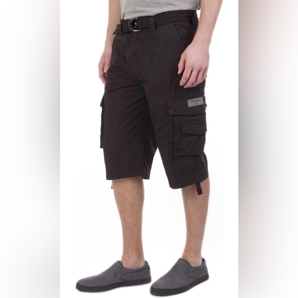 NWT Unionbay Men's Cordova Belted Messenger Cargo Short Size 30 - Picture 2 of 7
